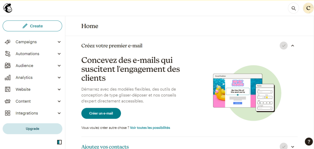 interface-mailchimp