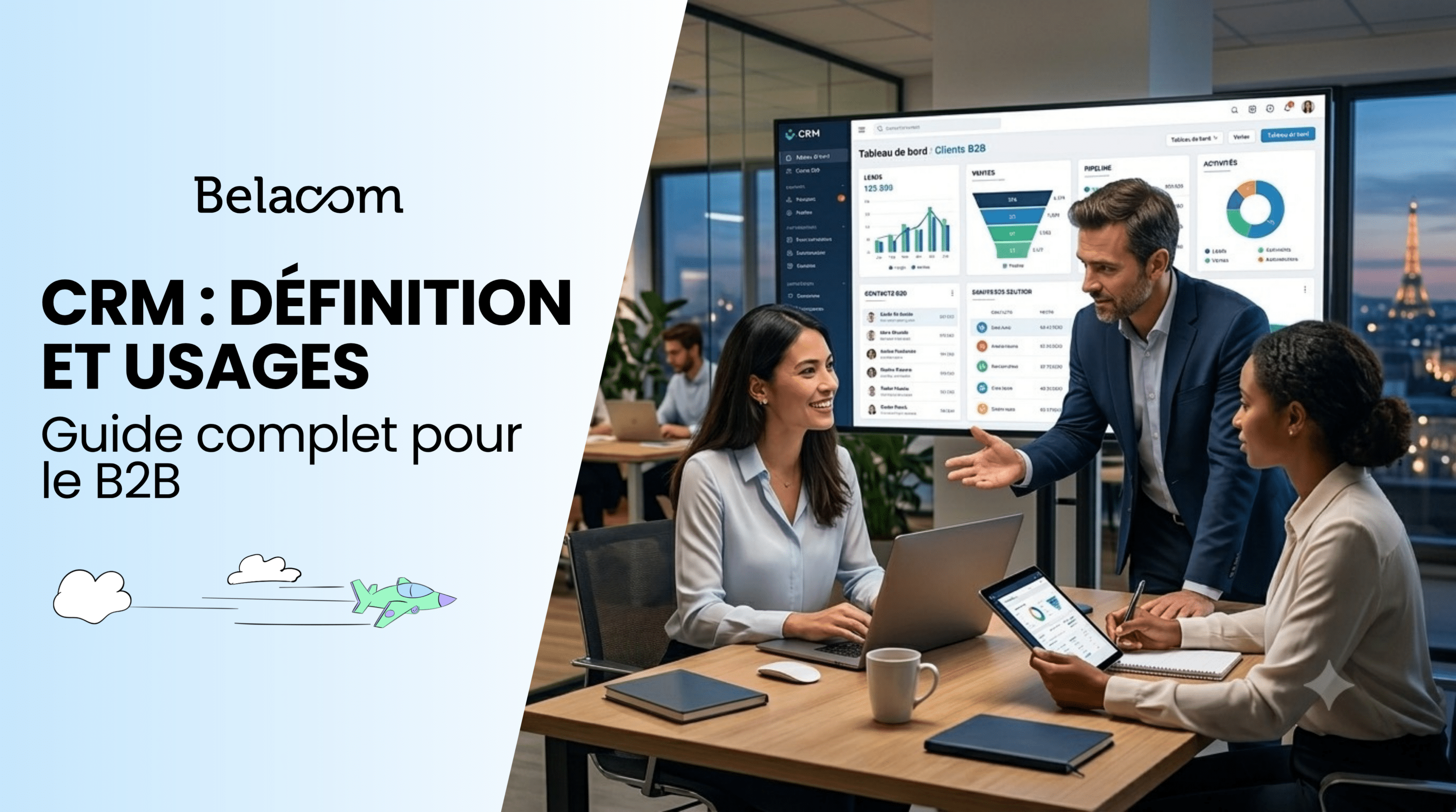 CRM, collègues de travail, analyses